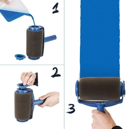 🎨 5-in-1 Paint Roller Kit | No Drip Wall Painting Tools