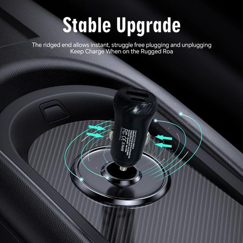 ⚡ 38W PD+QC3.0 Dual Port Mini Car Fast Charger