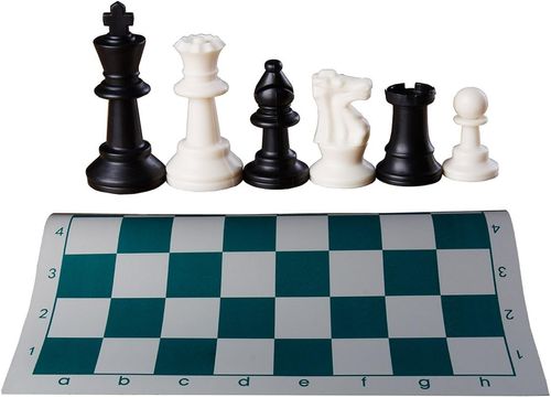 Portable Tournament Chess Board Game Mat+FREE Carrier Bag.