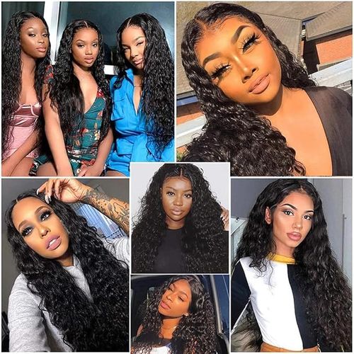 Long Curly Synthetic Wig For Black Women High Temperature Soft Hair With Flat Side Bangs Natural Daily Wig