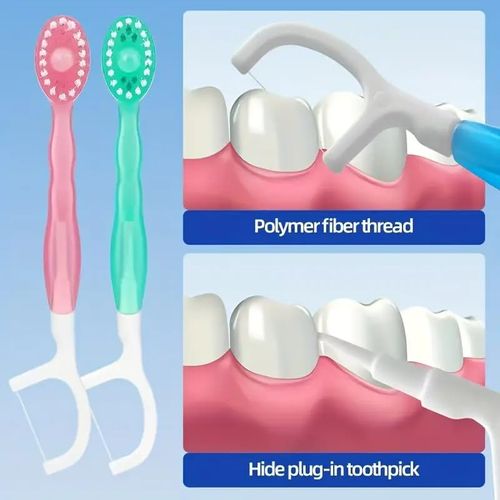 🦷 5-in-1 Burst Bead Toothbrush | Portable Individually Wrapped Oral Care Sticks