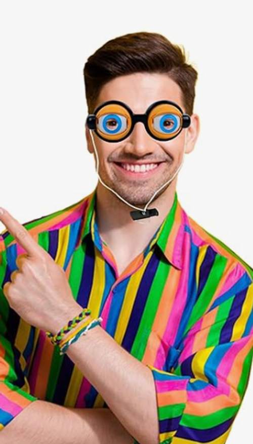 Funny Minion Googly Eyes Party Glasses | Novelty Prank Costume Eyewear For All Ages Crazy Wiggle Eye Joke Glasses | Perfect For Parties, Events & Daily Fun In Kenya