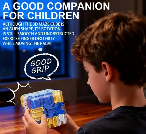 Puzzles Maze Cube - 3D Maze Magic Cube & Ball, Spatial Training Toy, High-Difficulty Brain Teaser Puzzle, Educational Focus Game Gift for Teens