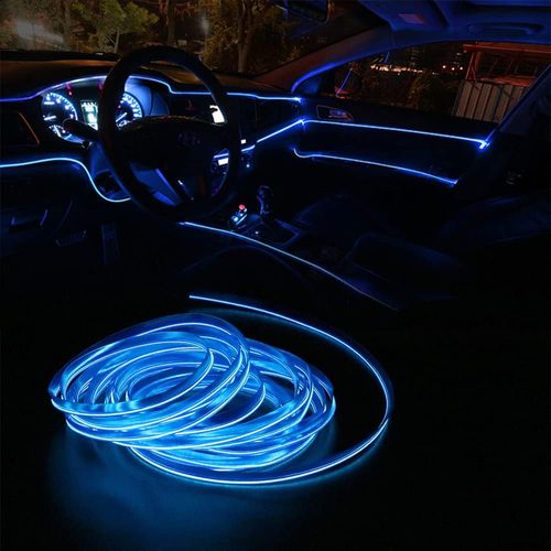 🌈 5M RGB Car Interior LED Strip | App Controlled, Full Coverage