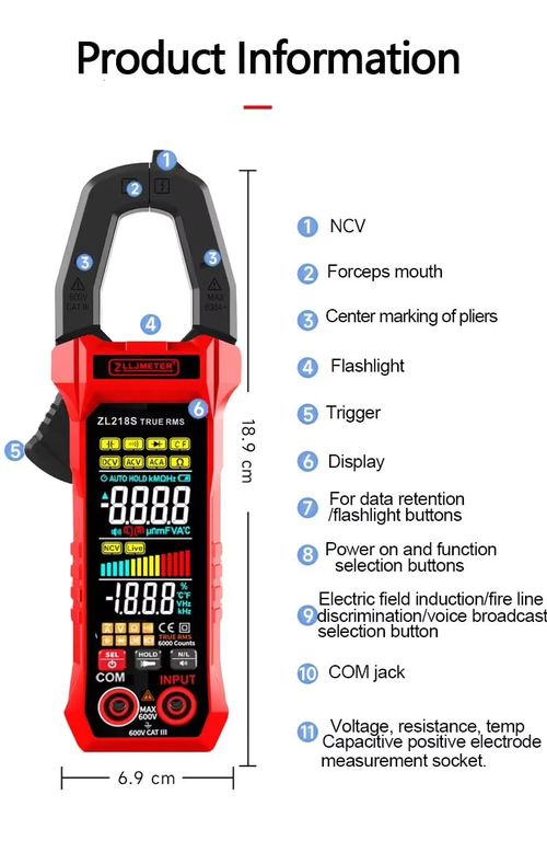 🔌 TS601 Digital Clamp Meter | AC DC Current Voltage Tester for Solar & Electricians
