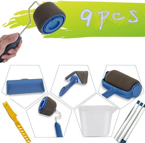 🎨 5-in-1 Paint Roller Kit | No Drip Wall Painting Tools