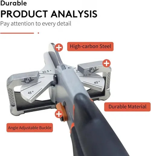 Multi Angle Miter Shear Cutter Hand Tools,45-90 Degree Adjustable Angle Scissor
