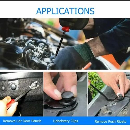 🚗 100PCS Universal Car Clips - 6 Types, Bumper Fasteners