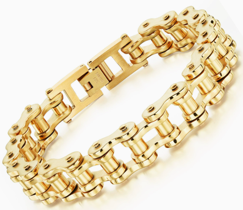 💎Trendy Biker‑Look Titanium Wrist Ornament.
