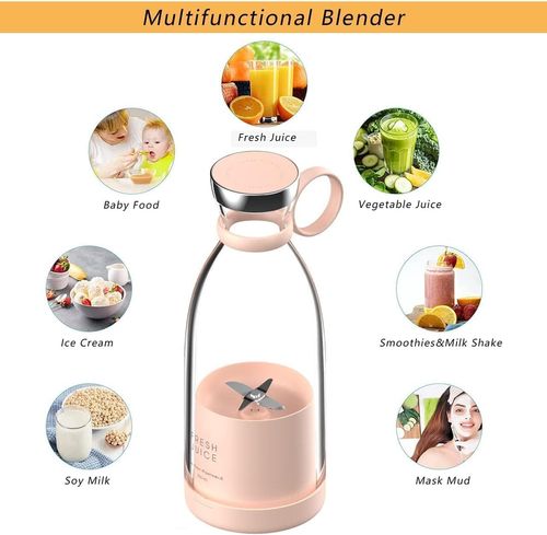 Portable Mini USB Juicer Blender | Personal Fresh Juice Smoothie Maker For Home Travel Gym