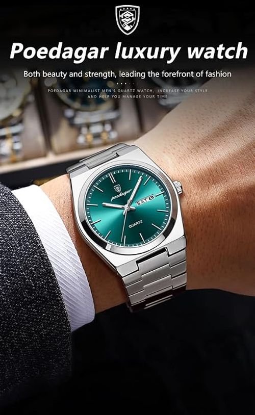 ⌚Ultra‑thin Men Watch With Night‑Glow Hands