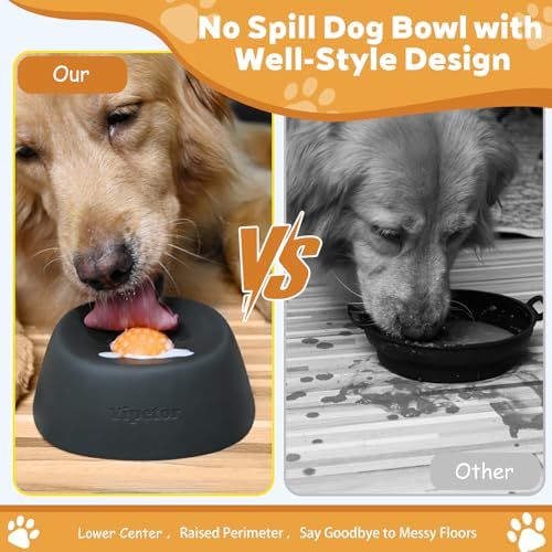 Slow Feeder Bowl, Spherical Slip Resistant Interactive Design for Liquid Food Wet Food Treats Promotes Healthy Digestion Lick Bowl, Pet Slow Feeder with Rolling Ball for Dogs (Black)