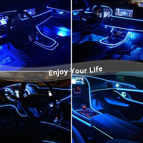 🌈 5M RGB Car Interior LED Strip | App Controlled, Full Coverage