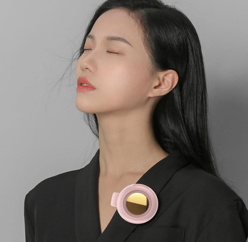 Portable Rechargeable Fan, Mini Whirlwind Fan for Waist Clip Fan, 3 Speeds Hands-Free Neck Fan for Gift