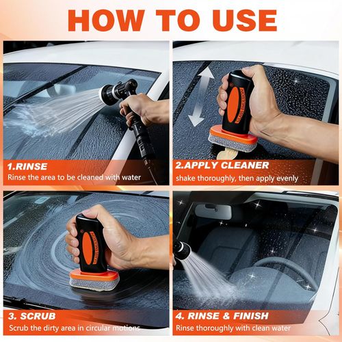 Premium Car Glass Oil Film Remover & Rain Repellent – Professional Grade