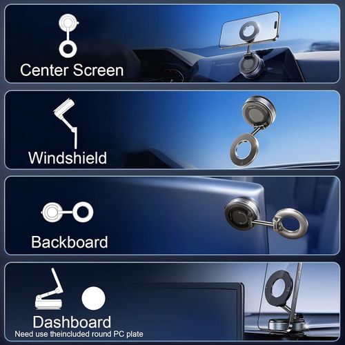 🚗1080° Rotatable Vacuum Magnetic Car Phone Mount