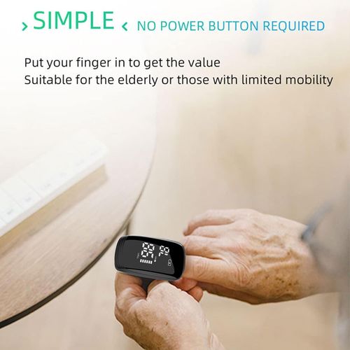 🩸 Rechargeable Fingertip Pulse Oximeter SpO2 Heart Rate Monitor
