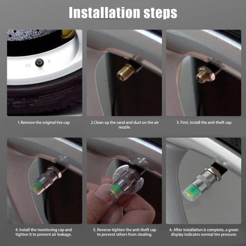 🔥49% Off Full Copper Anti-Theft Version🔥4 PCS Car Tire Pressure Monitor Valve