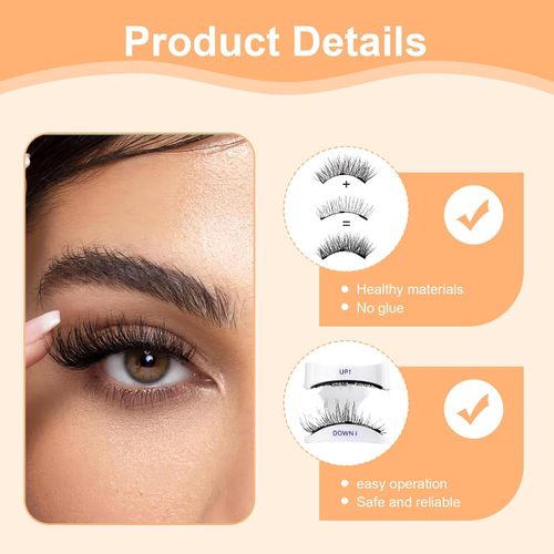 🧲Reusable Magnetic Lashes With Eyelash Tweezer Set