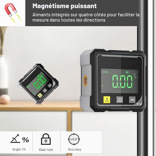 📐High‑precision digital laser level for fast angle & slope measuring.