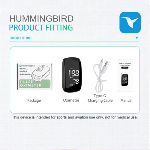 🩸 Rechargeable Fingertip Pulse Oximeter SpO2 Heart Rate Monitor