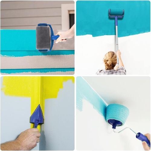 🎨 5-in-1 Paint Roller Kit | No Drip Wall Painting Tools