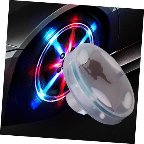 ☀️（Four solar lights） Solar Powered Tire Valve Light, Colorful Wheel Decor for Cars, Motorcycles & Bikes.
