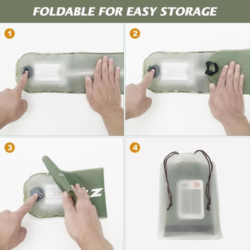 Solar Rechargeable Inflatable Camping Light | Portable Magnetic Foldable LED Tent Lantern, Multi Charging Ways, Emergency Power Bank For Outdoor Kenya Camping Home Power Cut