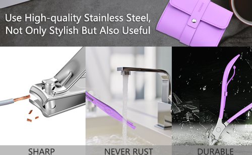 Manicure Set, Nail Clippers, Pedicure Kit, 16 in 1 Professional Grooming Kit Stainless Steel, Nail Toenail Scissors Tools with Luxurious Leather Travel Case for Men and Women Upgraded Version