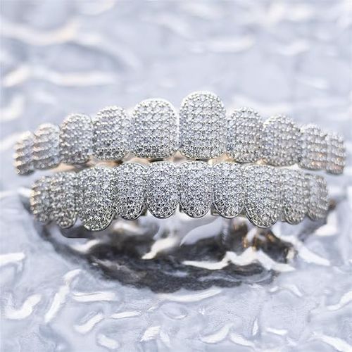 💎 Silver Gold Plated Hip Hop Teeth Jewelry