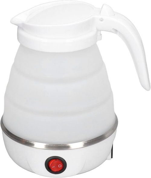 500ML Foldable Silicone Electric Kettle, 220-240V UK Plug Portable Travel Kettle for Kenya