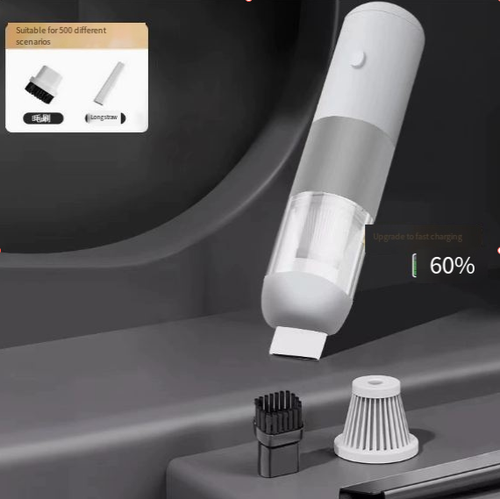 Cordless Handheld Vacuum Cleaner, 5500Pa 65W Powerful Suction, Mini Vacuum with Attachments, Rechargeable 2500mAH Li-ion Battery, for Home, Office and Car