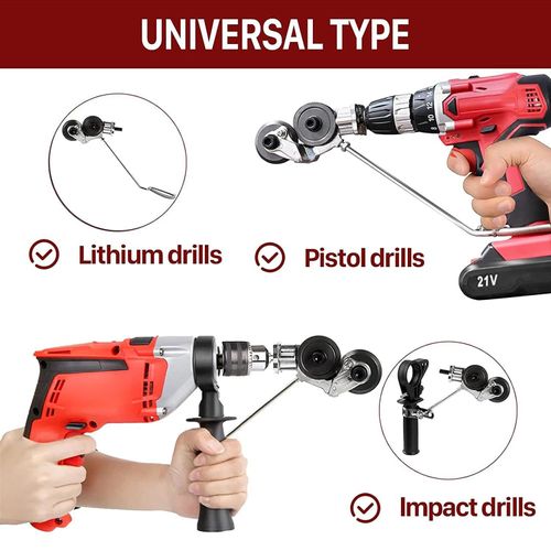 ✅Fits most electric drills & cordless lithium drills.