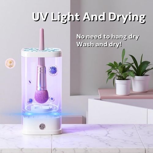 🧼 Automatic Makeup Brush Cleaner with UV Sanitizer