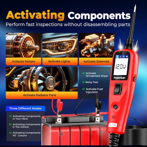 3.5-40V Multifunctional Automotive Circuit Tester - Power Probe Electrical Diagnostic Tool