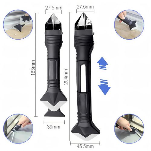 35PCS Silicone Caulking Tool Set, 3-in-1 Sealant Smoother Scraper Remover, Complete Grout Tool Kit for Kitchen Bathroom Window Tile Joint