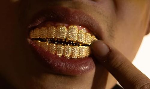 💎 Silver Gold Plated Hip Hop Teeth Jewelry