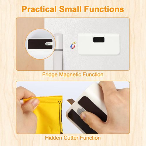 🔋Rechargeable Mini Bag Sealer, Portable Heat Sealer for Coffee & Snack Bags✨