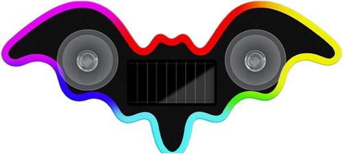 🦇 Solar Bat Car Light | Color Breathing Heartbeat Window Decor Lamp