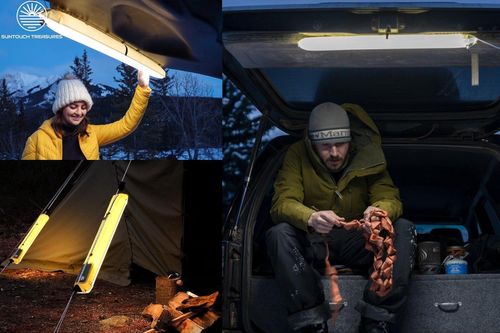 Solar Rechargeable Inflatable Camping Light | Portable Magnetic Foldable LED Tent Lantern, Multi Charging Ways, Emergency Power Bank For Outdoor Kenya Camping Home Power Cut