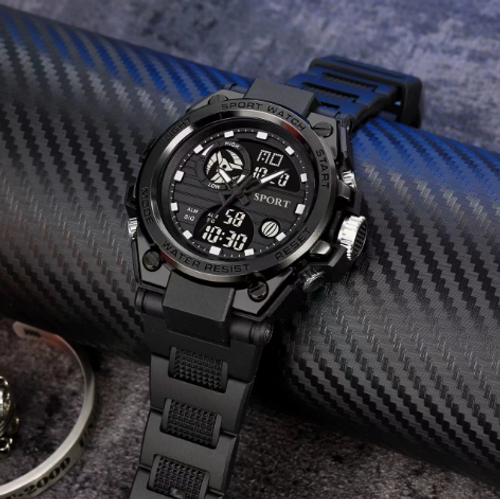 🌧️ Waterproof Multi-Function Outdoor Watch