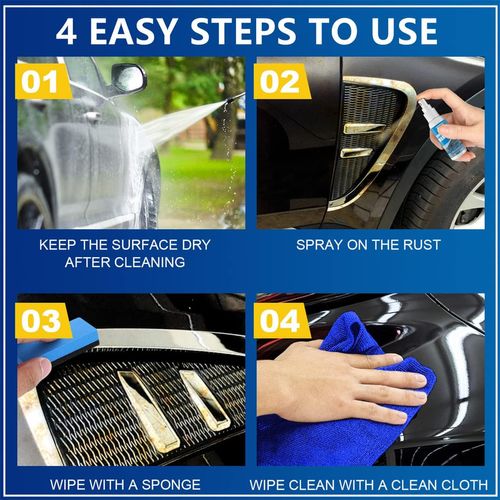 2026 New Multi-Functional Quick-Acting Rust Removal Spray, Iron Powder Remover Spray for Metal Car Steel (100ml *1)