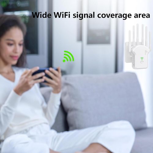 Dual Band 2.4G & 5G WiFi Repeater Gigabit Wireless Signal Amplifier High Speed WiFi Range Extender Universal Router Signal Booster