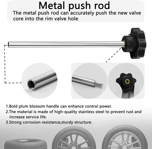 🚗 Tire Valve Stem Repair Kit, All-in-One Tool Set ⚙️ Car Tire Valve Core Remover & Installer