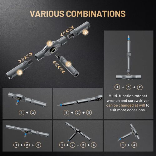 🔧33 in 1 S2 Steel Magnetic Precision Screwdriver Bit Set
