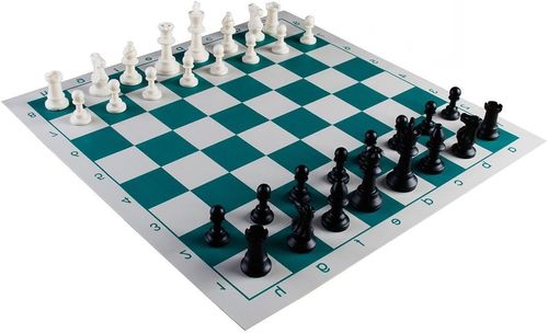 Portable Tournament Chess Board Game Mat+FREE Carrier Bag.