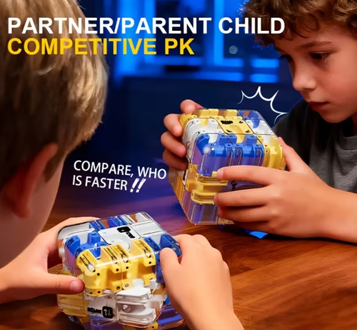 Puzzles Maze Cube - 3D Maze Magic Cube & Ball, Spatial Training Toy, High-Difficulty Brain Teaser Puzzle, Educational Focus Game Gift for Teens