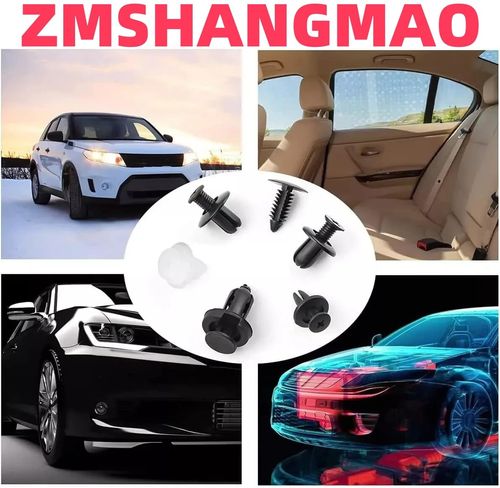 🚗 100PCS Universal Car Clips - 6 Types, Bumper Fasteners