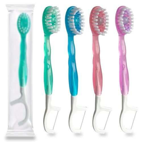 🦷 5-in-1 Burst Bead Toothbrush | Portable Individually Wrapped Oral Care Sticks