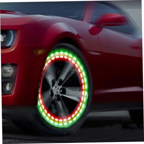☀️（Four solar lights） Solar Powered Tire Valve Light, Colorful Wheel Decor for Cars, Motorcycles & Bikes.